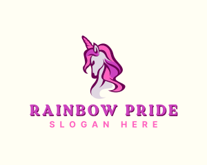 Gay - Mythical Unicorn Creature logo design