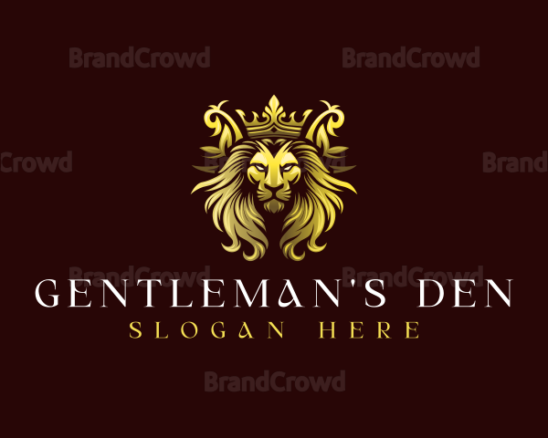 Luxury Crown Lion Logo