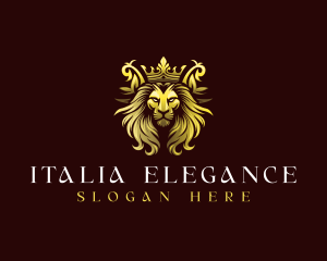 Luxury Crown Lion  Logo