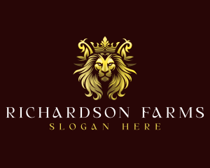 Luxury Crown Lion  Logo