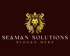 Luxury Crown Lion  Logo