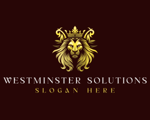 Luxury Crown Lion  Logo