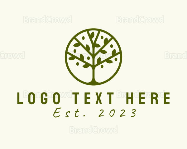 Tree Arborist Gardening Logo