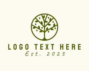 Circle - Tree Arborist Gardening logo design