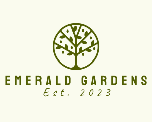 Tree Arborist Gardening logo design