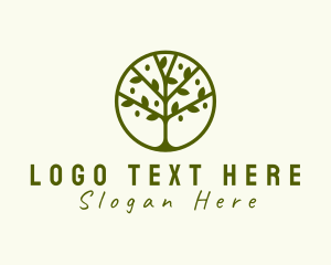 Tree Arborist Gardening Logo