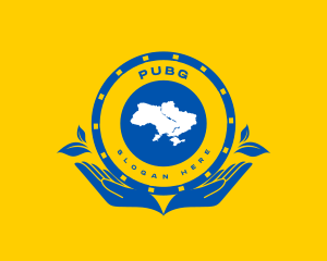 Support - Ukraine Map Peace logo design
