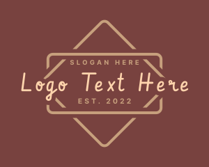 Lettering - Luxurious Premium Wordmark logo design