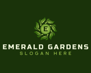 Natural Leaves Gardening logo design