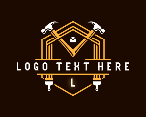 Carpentry - House Carpentry Hammer logo design