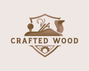 Carpenter Woodwork Hand Planer logo design