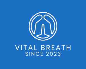 Lung - Respiratory Lungs Medical logo design