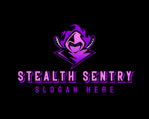 Stealth Ninja Assasin logo design