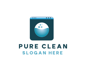 Detergent - Laundry Washing Machine logo design