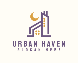 Urban Moon Real Estate logo design