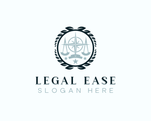 Lawyer - Justice Lawyer Courthouse logo design