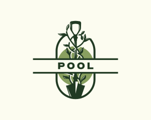 Tool - Shovel Gardening Plant Tool logo design