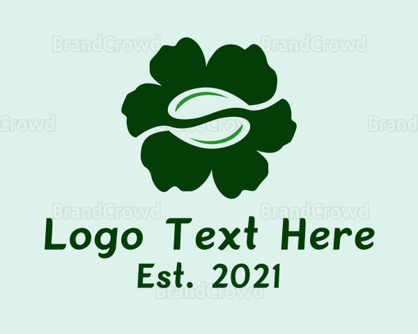 Green Bean Flower Logo