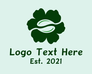 Negative Space - Green Bean Flower logo design