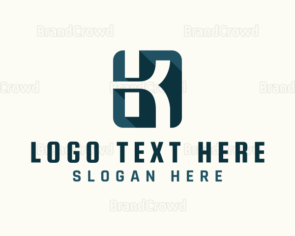 Professional Startup Brand Letter K Logo