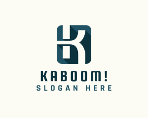 Professional Startup Brand Letter K logo design