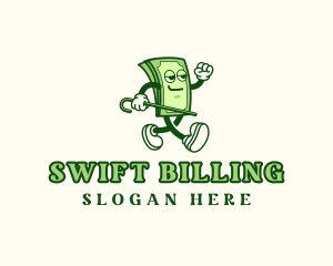 Money Bills Character logo design