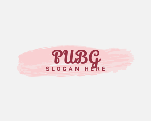 Red Watercolor Wordmark Logo