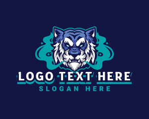 Cigar - Tiger Beast Gaming Smoke logo design