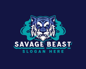 Tiger Beast Gaming Smoke logo design