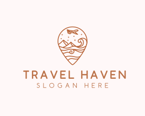 Destination Travel Getaway logo design