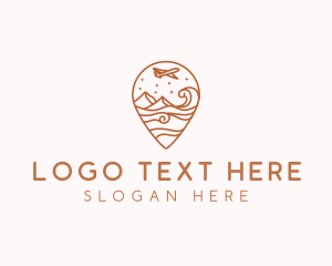 Transportation - Destination Travel Getaway logo design