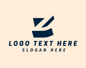 Negative Space - 3D Builder Letter Z logo design