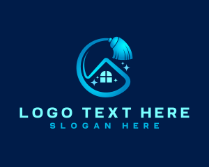 Window - Broom Clean Housekeeping logo design