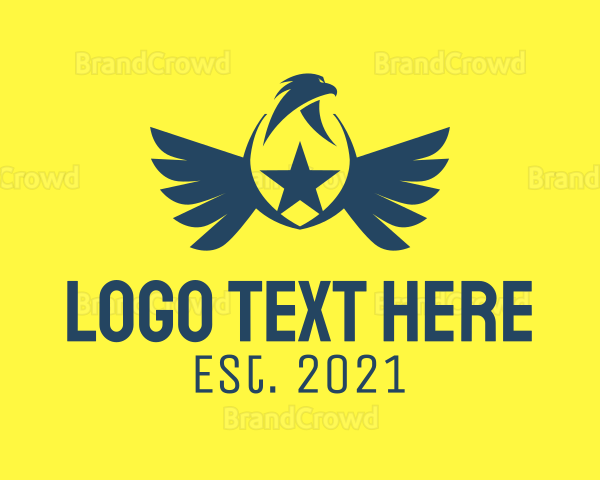 Hawk Star Shield Logo