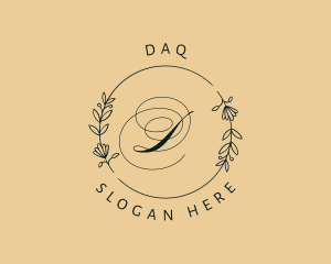 Elegant Stylist Wreath Logo