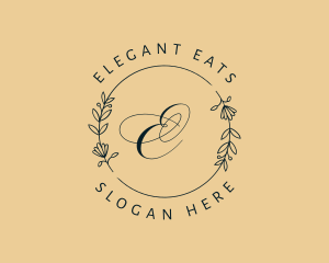 Elegant Stylist Wreath logo design