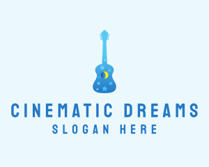 Night Dream Guitar  logo design