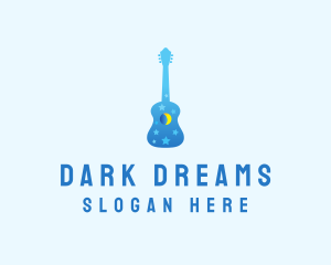 Night Dream Guitar  logo design