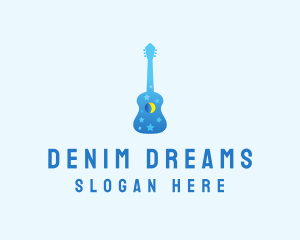 Night Dream Guitar  logo design