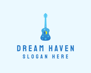 Night Dream Guitar  logo design