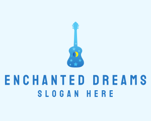 Night Dream Guitar  logo design