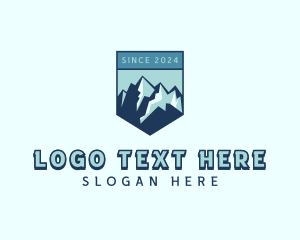 Peak - Summit Mountain Trekking logo design