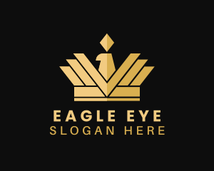 Deluxe Eagle Crown logo design