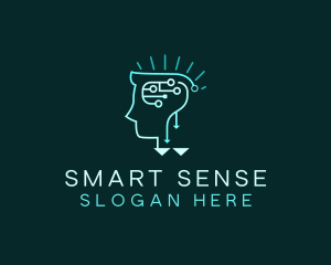 Intelligence - Brain Circuit Intelligence logo design