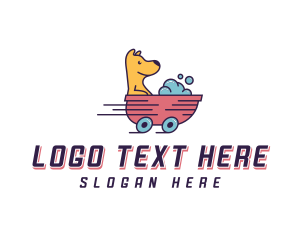 Bubble - Dog Grooming Bath logo design