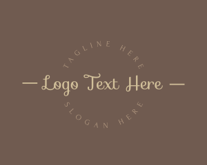 Shop - Elegant Cursive Brand logo design