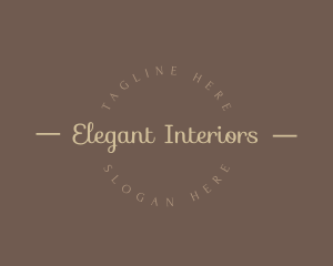 Elegant Cursive Brand logo design