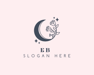 Fancy Moon Flower  Logo