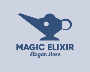 Elephant Magic Lamp  logo design