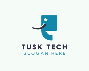 Elephant Tusk Quotation  logo design